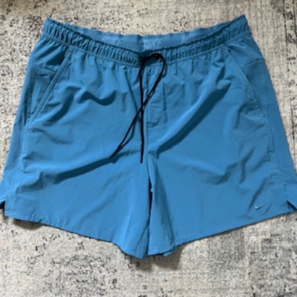 🧡3/15 NIKE Dri-Fit Light Blue Shorts Men's XXL